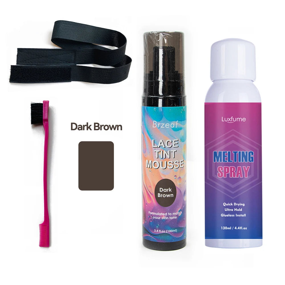 Kit Installation Perruque Professionnel – Colle Lace Wig Forte Tenue, Dissolvant, Stick de Cire, Ruban Walker Tape Ultra Hold, Spray Got2b pour Extensions et Perruques