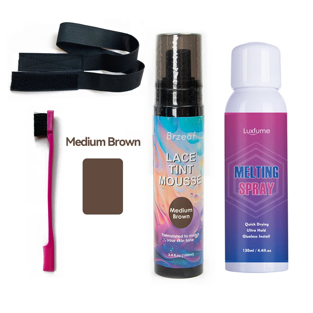 Kit Installation Perruque Professionnel – Colle Lace Wig Forte Tenue, Dissolvant, Stick de Cire, Ruban Walker Tape Ultra Hold, Spray Got2b pour Extensions et Perruques
